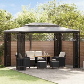 Gazebo with Nets 9.8'x13.1'x8.7'Anthracite